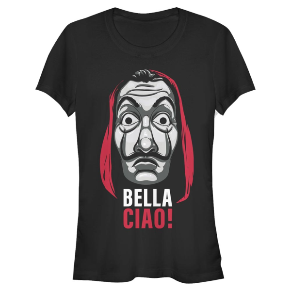 Netflix - La casa de papel - Mask Bella Ciao - Femme T-shirt - Noir - Devant