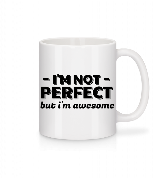 I'm Not Perfect - Mug en céramique blanc - Blanc - Vorn