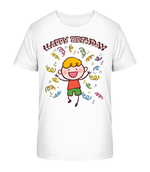 Happy Birthday Dance - T-shirt bio Enfant Stanley Stella - Blanc - Devant