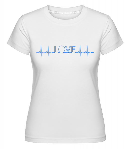 Love Heartbeat -  T-shirt Shirtinator femme - Blanc - Vorn