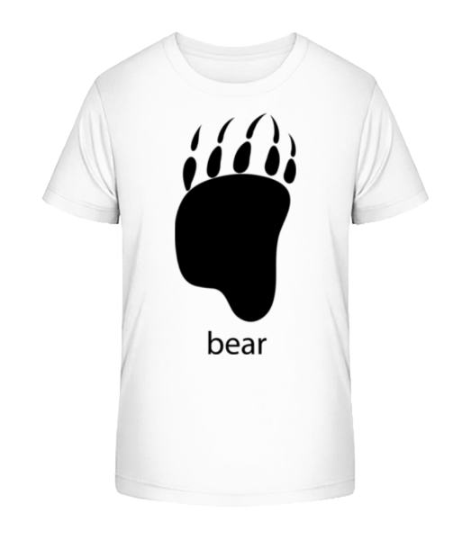 Bear Paw - T-shirt bio Enfant Stanley Stella - Blanc - Devant
