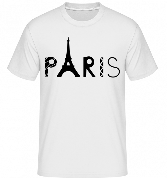 Paris France -  T-Shirt Shirtinator homme - Blanc - Vorn