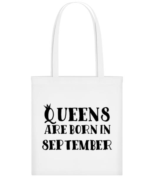 Queens Are Born In September - Tote Bag - Blanc - Devant