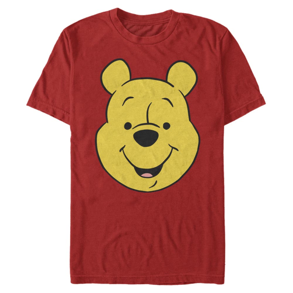 Disney Classics - Winnie l'ourson - Medvídek Pú WinniePooh Big Face - Homme T-shirt - Rouge - Devant