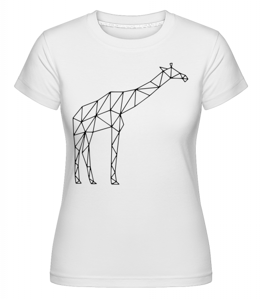 Polygon Girafe -  T-shirt Shirtinator femme - Blanc - Vorn