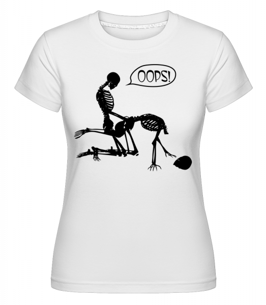 Squelette Sex -  T-shirt Shirtinator femme - Blanc - Vorn