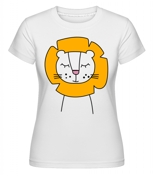 Lion Mignon -  T-shirt Shirtinator femme - Blanc - Vorn