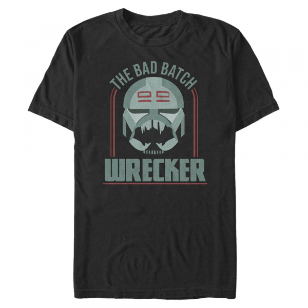 Star Wars - The Clone Wars - Wrecker Bad Batch Badge - Homme T-shirt - Noir - Devant
