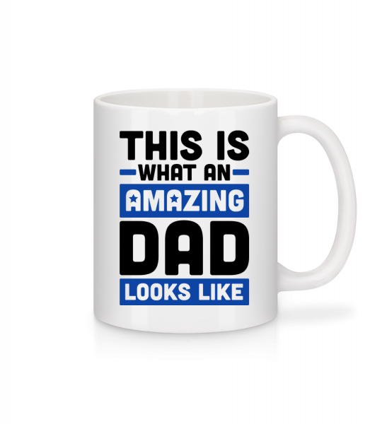 Amazing Dad - Mug en céramique blanc - Blanc - Vorn