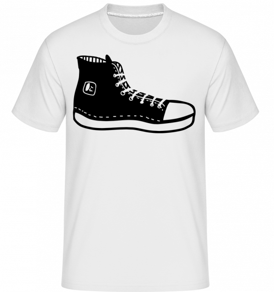Chaussures De Hipster -  T-Shirt Shirtinator homme - Blanc - Vorn