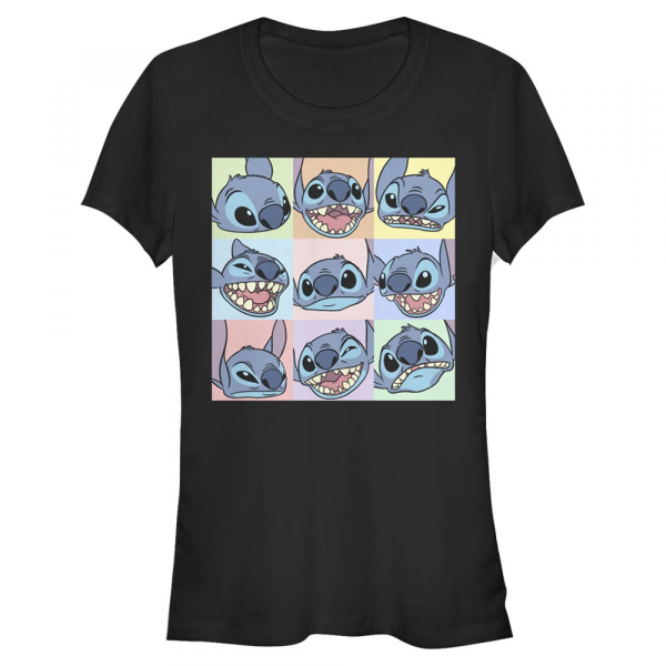 Disney - Lilo & Stitch - Stitch 9 box - Femme T-shirt - Noir - Devant