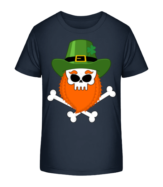 Irish Skull - T-shirt bio Enfant Stanley Stella - Bleu marine - Devant