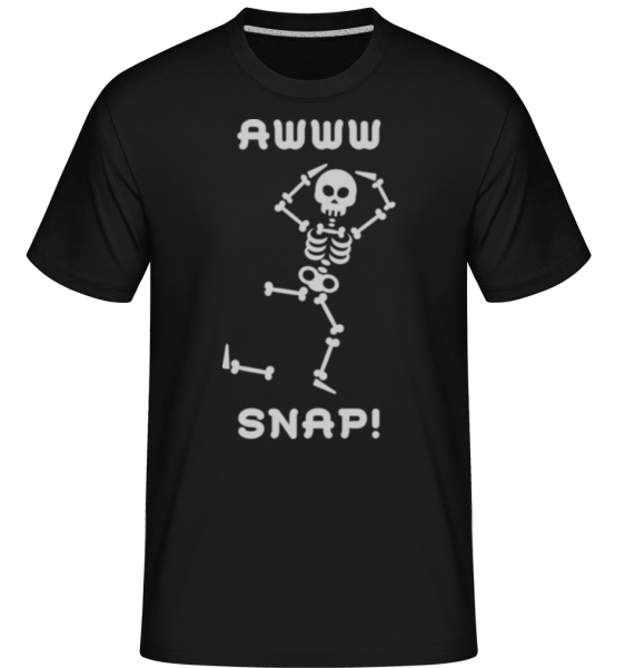 Awww Snap -  T-Shirt Shirtinator homme - Noir - Devant