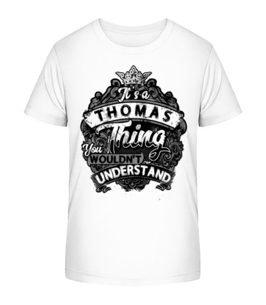 It's A Thomas Thing - T-shirt bio Enfant Stanley Stella - Blanc - Devant