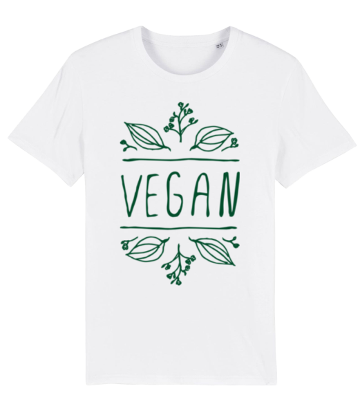 Signe Végétalien - T-shirt bio Homme Stanley Stella - Blanc - Devant