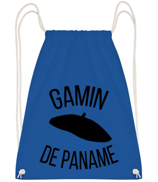 Gamin De Paname - Sac à dos Drawstring - Bleu royal - Vorn