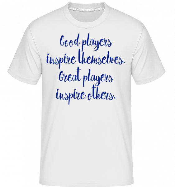 Great Players -  T-Shirt Shirtinator homme - Blanc - Vorn