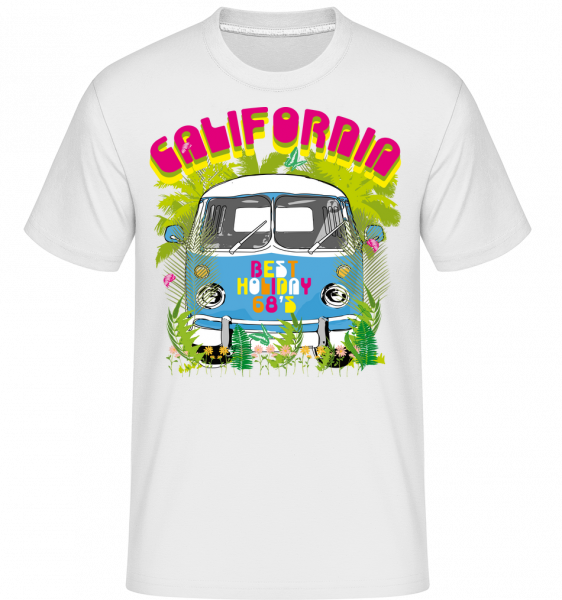 California Bus -  T-Shirt Shirtinator homme - Blanc - Vorn