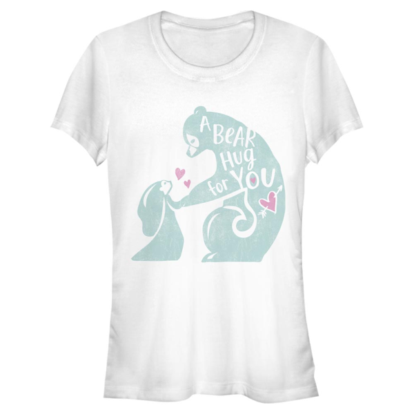 Disney - Rebelle - Merida Wee Bear Hug - Valentine's Day - Femme T-shirt - Blanc - Devant