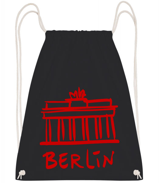 Signe De Berlin - Sac à dos Drawstring - Noir - Vorn