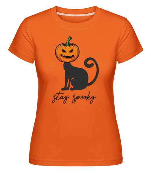 Stay Spooky -  T-shirt Shirtinator femme - Orange - Devant