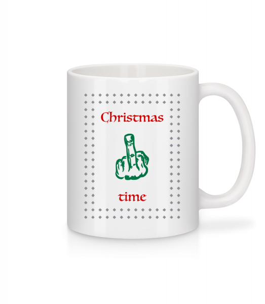 Christmas Time - Mug en céramique blanc - Blanc - Vorn