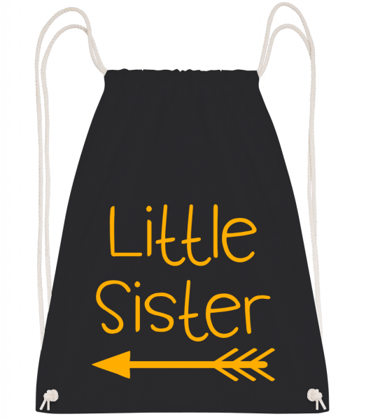 Little Sister - Sac à dos Drawstring - Noir - Vorn
