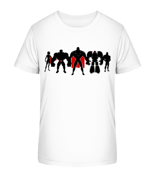 Superman League - T-shirt bio Enfant Stanley Stella - Blanc - Devant