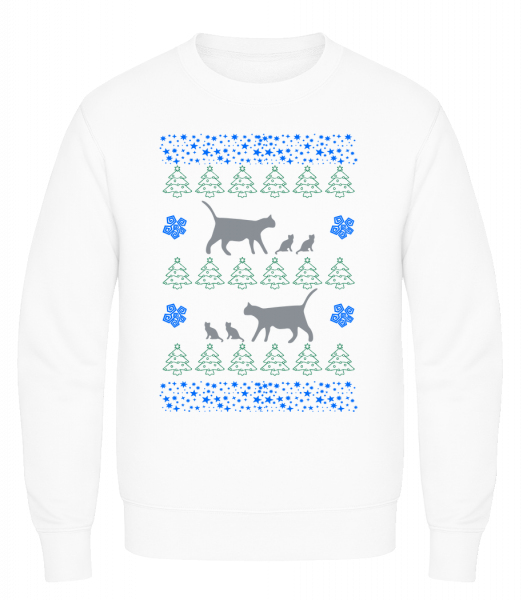 Christmas Cats - Sweatshirt Homme AWDis - Blanc - Vorn