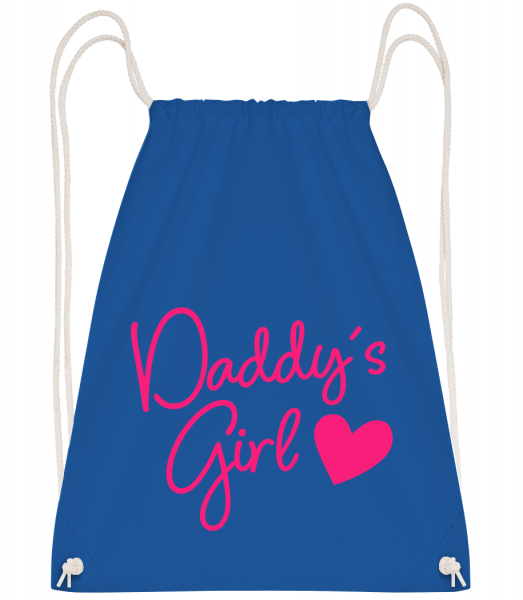 Daddy's Girl - Sac à dos Drawstring - Bleu royal - Vorn