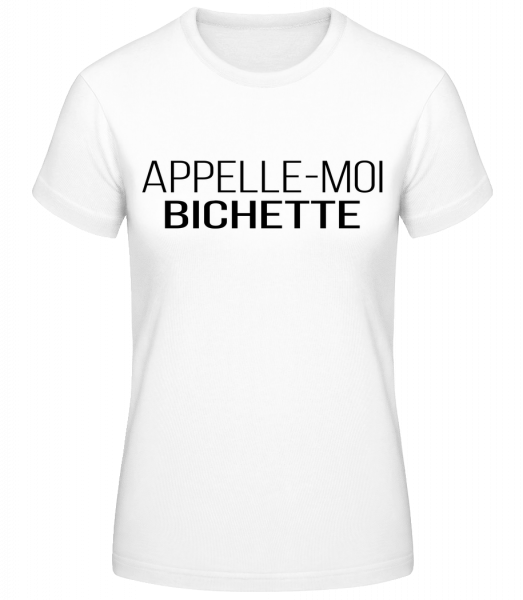 Appelle-Moi Bichette - T-shirt standard Femme - Blanc - Vorn