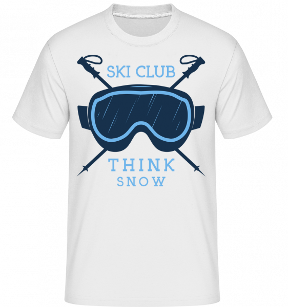 Ski Club Think Snow Icon -  T-Shirt Shirtinator homme - Blanc - Vorn