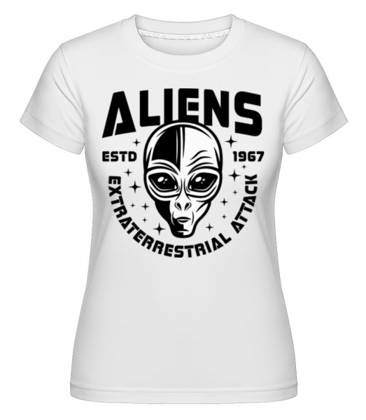 Aliens Estd 1967 -  T-shirt Shirtinator femme - Blanc - Devant