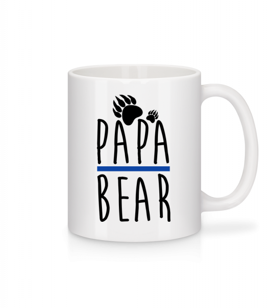 Papa Ours - Mug en céramique blanc - Blanc - Vorn