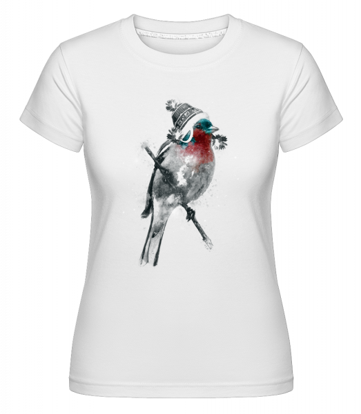 Oiseau Noël -  T-shirt Shirtinator femme - Blanc - Vorn