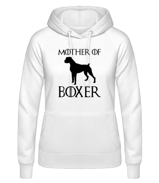 Mother Of Boxer - Sweat à capuche Femme - Blanc - Devant