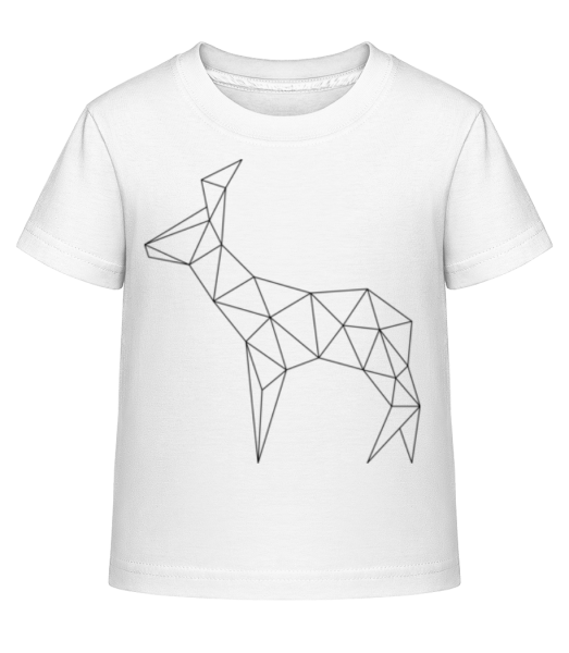 Polygon Cerf - T-shirt shirtinator Enfant - Blanc - Devant
