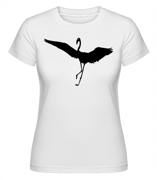 Flamingo Black -  T-shirt Shirtinator femme - Blanc - Vorn