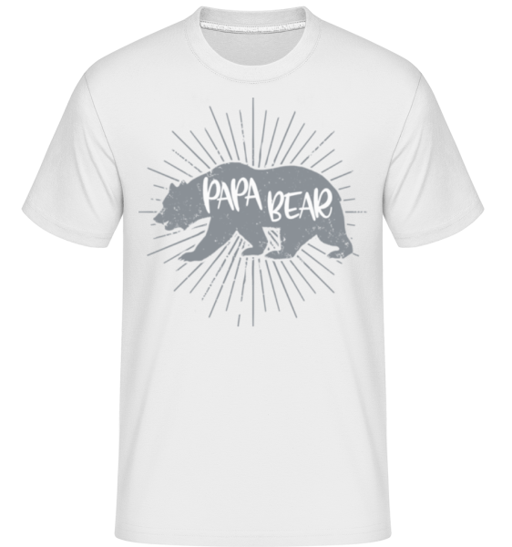 Papa Bear -  T-Shirt Shirtinator homme - Blanc - Devant