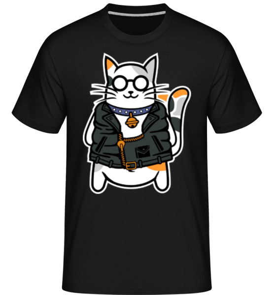 Cool Cat -  T-Shirt Shirtinator homme - Noir - Devant