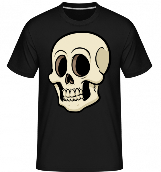 Crâne De Dessin Animé -  T-Shirt Shirtinator homme - Noir - Vorn