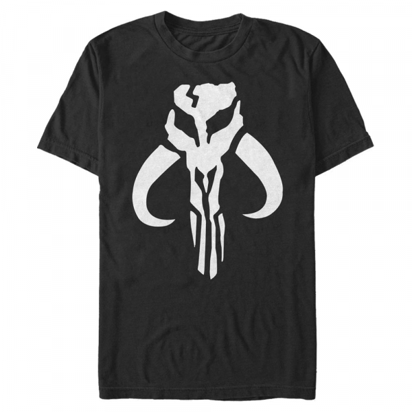 Star Wars - Mandalore Mandalorian Logo - Homme T-shirt - Noir - Devant