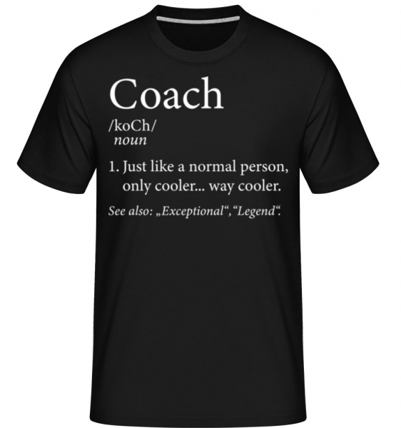 Coach Definition 2 -  T-Shirt Shirtinator homme - Noir - Devant