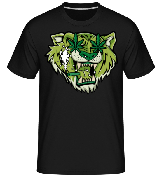 Tiger Weed -  T-Shirt Shirtinator homme - Noir - Devant