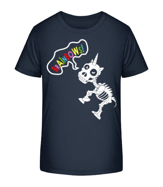 Dead Unicorn Rainbows - T-shirt bio Enfant Stanley Stella - Bleu marine - Devant
