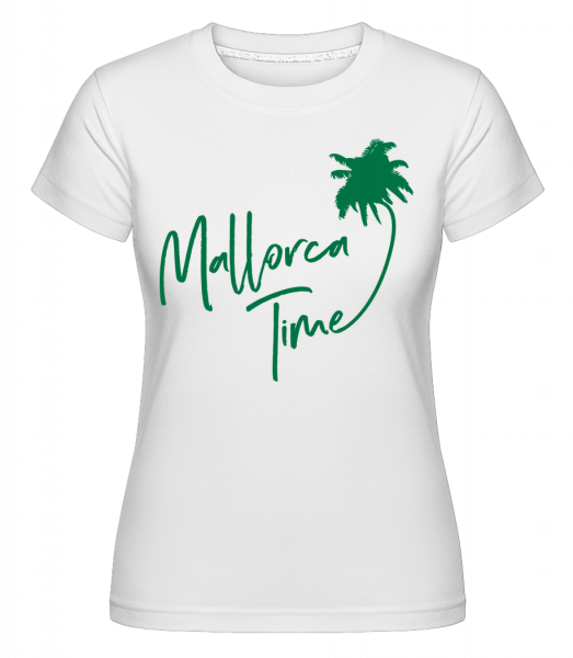 Mallorca Time -  T-shirt Shirtinator femme - Blanc - Vorn