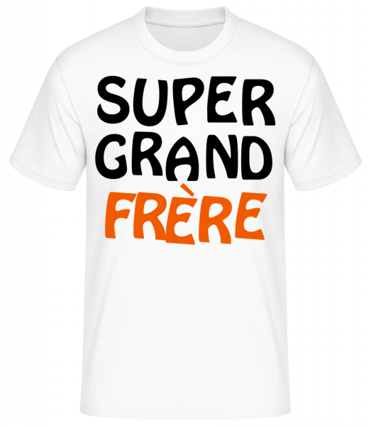 Super Grand Frère - T-shirt standard Homme - Blanc - Vorn