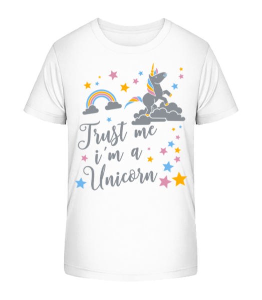 Trust Me I'm A Unicorn - T-shirt bio Enfant Stanley Stella - Blanc - Devant