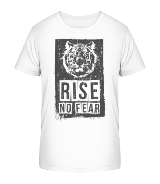 Rise No Fear Tiger - T-shirt bio Enfant Stanley Stella - Blanc - Devant