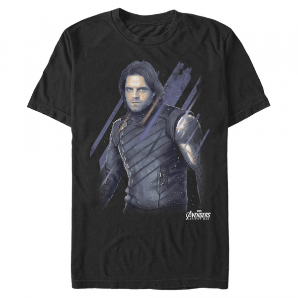 Marvel - Avengers Infinity War - Bucky Distressed - Homme T-shirt - Noir - Devant